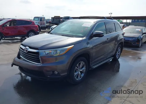 2015 Toyota Highlander Xle V6 from USA, damaged, VIN 5TDKKRFH9FS094003